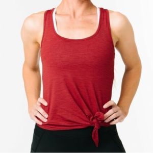 Zyia Women’s Red Knot Just a Cute Tank, NWT, XS